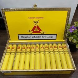 Xì Gà Montecristo Petit Tubos - Hộp Gỗ 25 Điếu