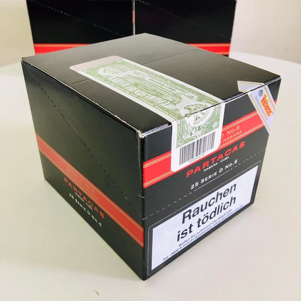 partagas seri d no6 hộp 25 điếu