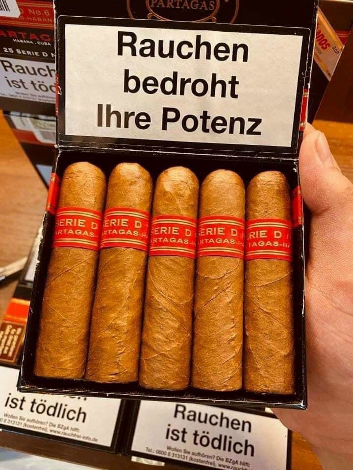 partagas seri d no6 hộp 5 điếu