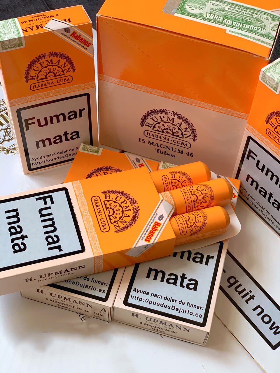 hupmann 46 tubos 15 điếu