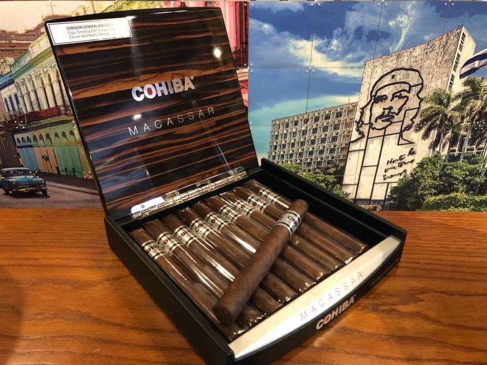 Xì Gà Cohiba Macassar Double Corona hộp gỗ 10 điếu