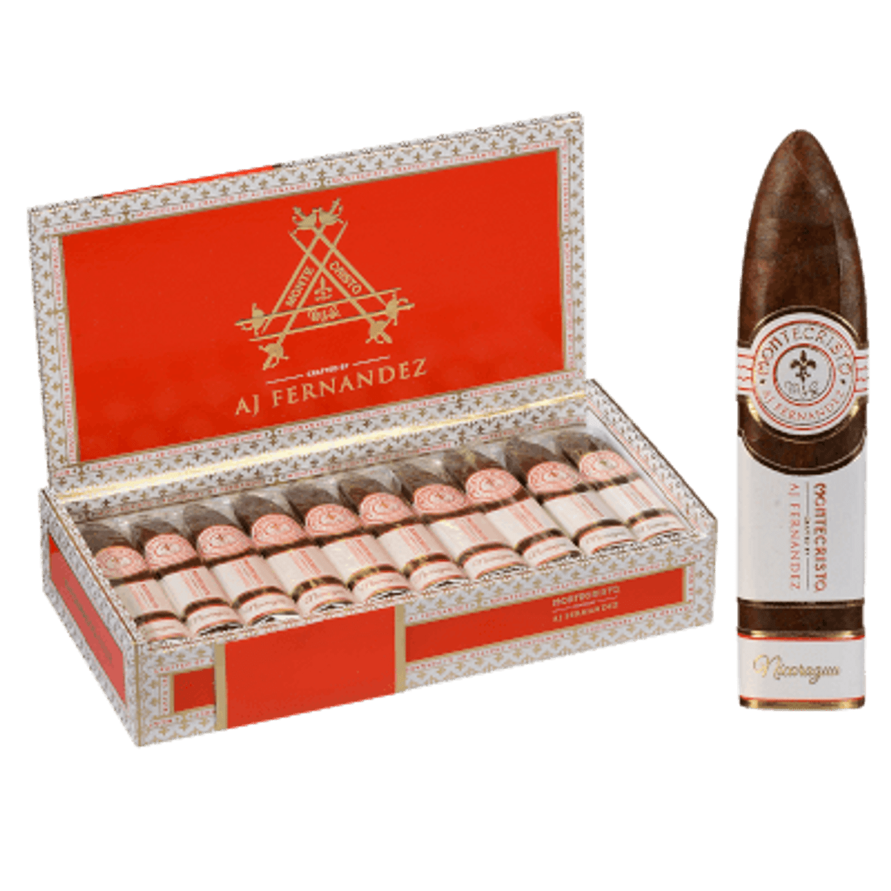 Montecristo Crafted by AJ Fernandez Figurado Hộp 10 Điếu