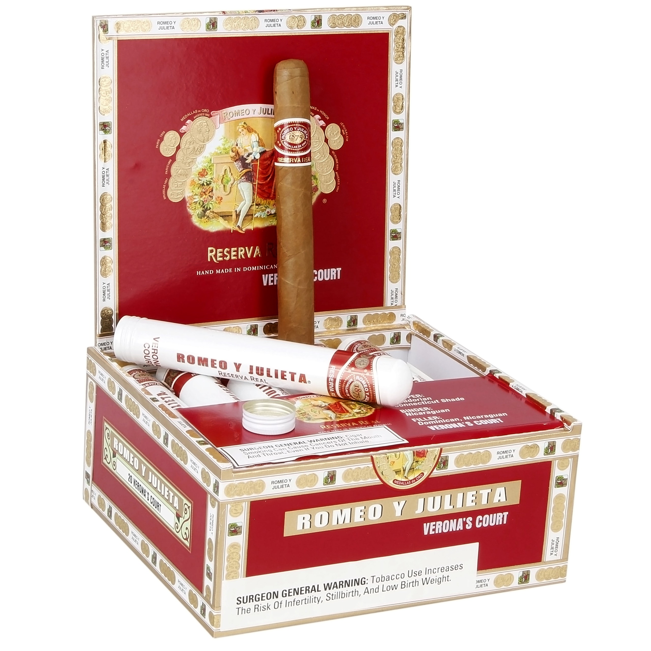 Romeo y Julieta Reserva Real Veronas Court Tubos