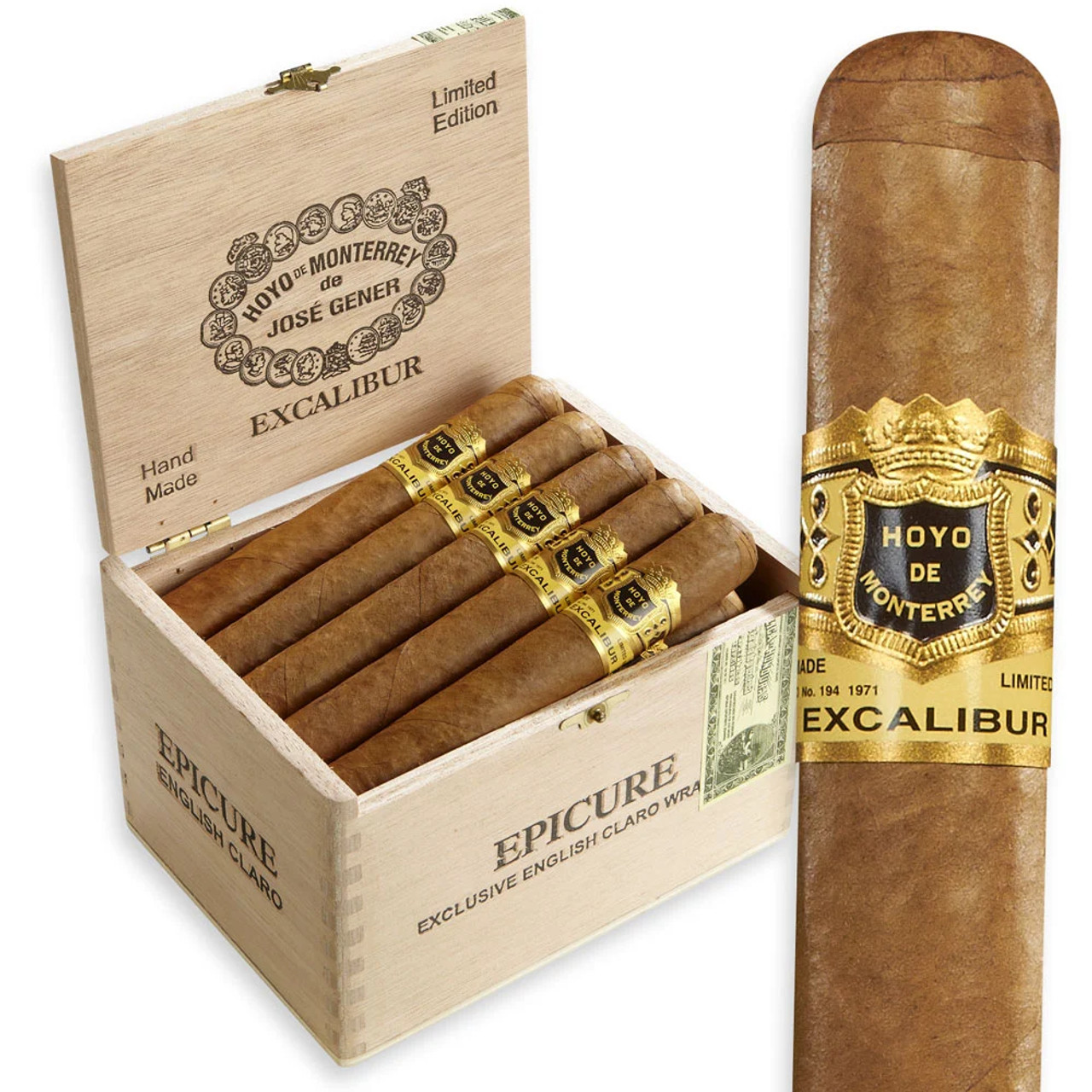 Hoyo De Monterrey Excalibur Epicures Natural Hộp 10 Điếu