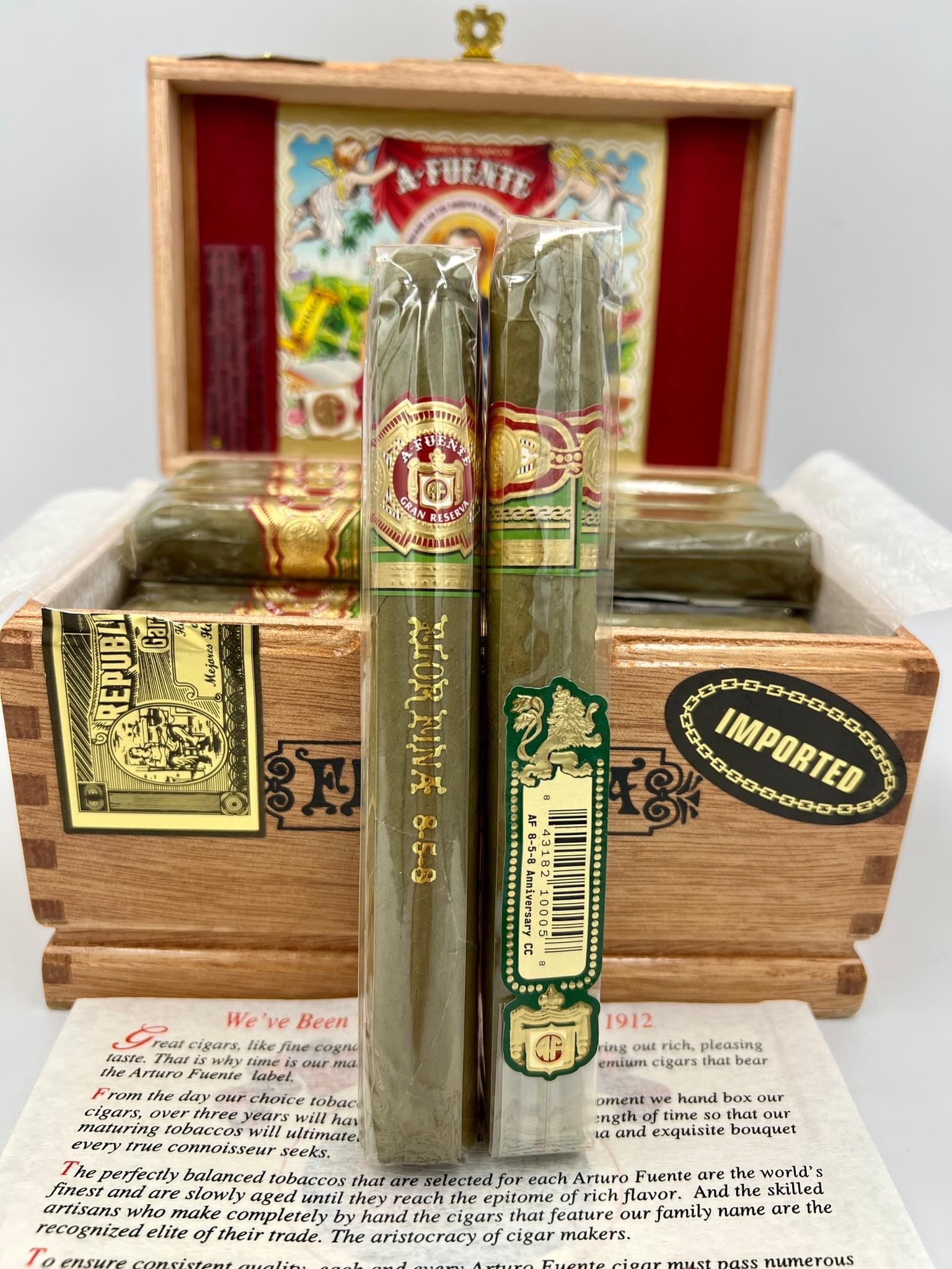 Arturo Fuente Flor Fina 858 Claro Candela Hộp 25 Điếu